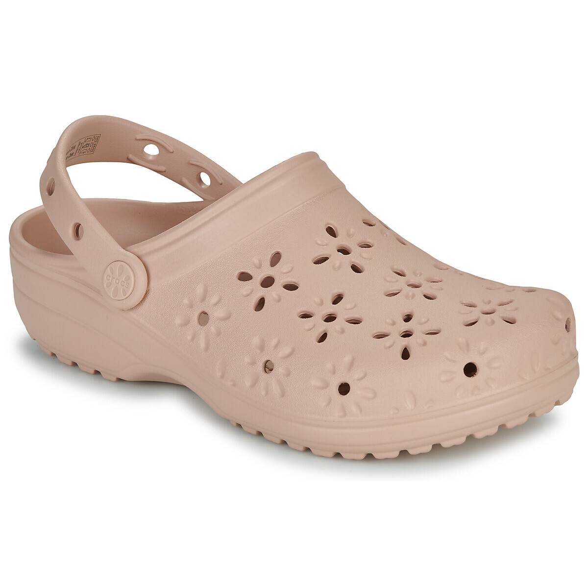 Crocs  Classic Floral Cut Out Clog  Béžová