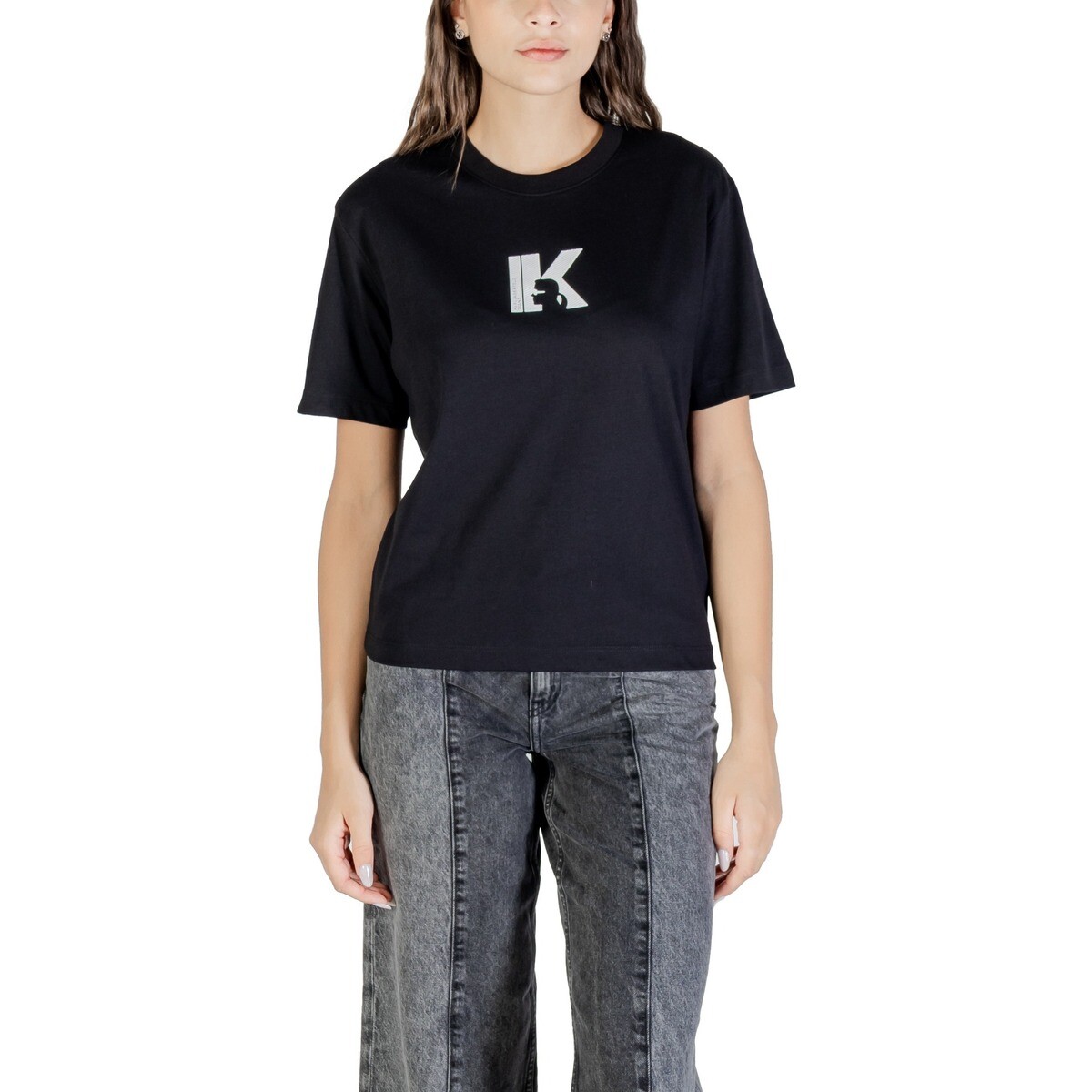 Karl Lagerfeld  KLJ REG K LOGO TEE A3W17094  Černá