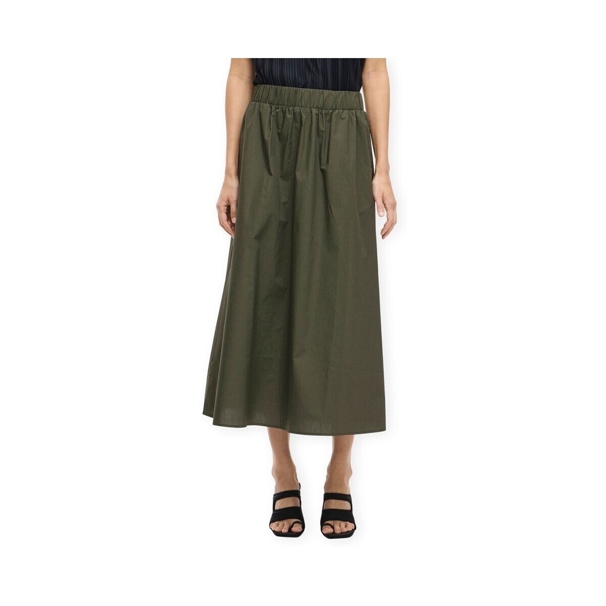Vila  Noos Sophie Skirt - Deep Depths  Zelená