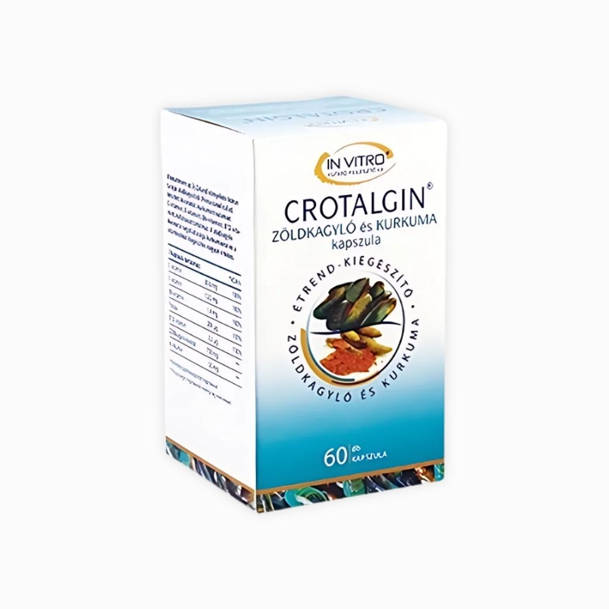 IN VITRO Crotalgin kapsle - přírodní podpora kloubů s extraktem ze zelené mušle a kurkumy - InVitro