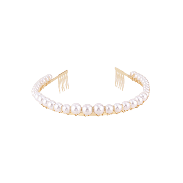 PINK - Čelenka s perlami