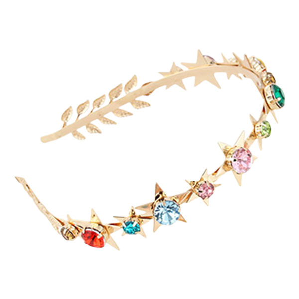 PINK - Čelenka HVĚZDIČKA s drahokamy