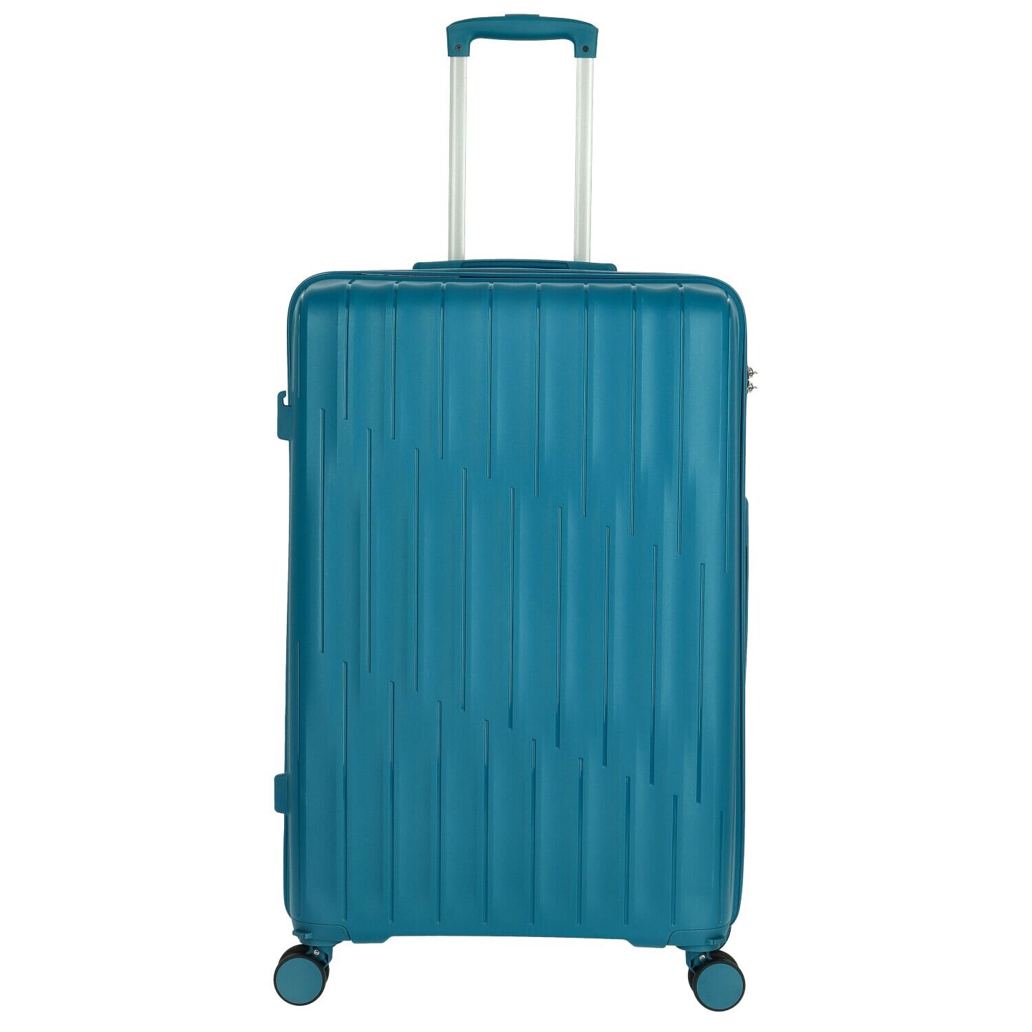 Cestovní plastový kufr Galaxy velikost L, modrý