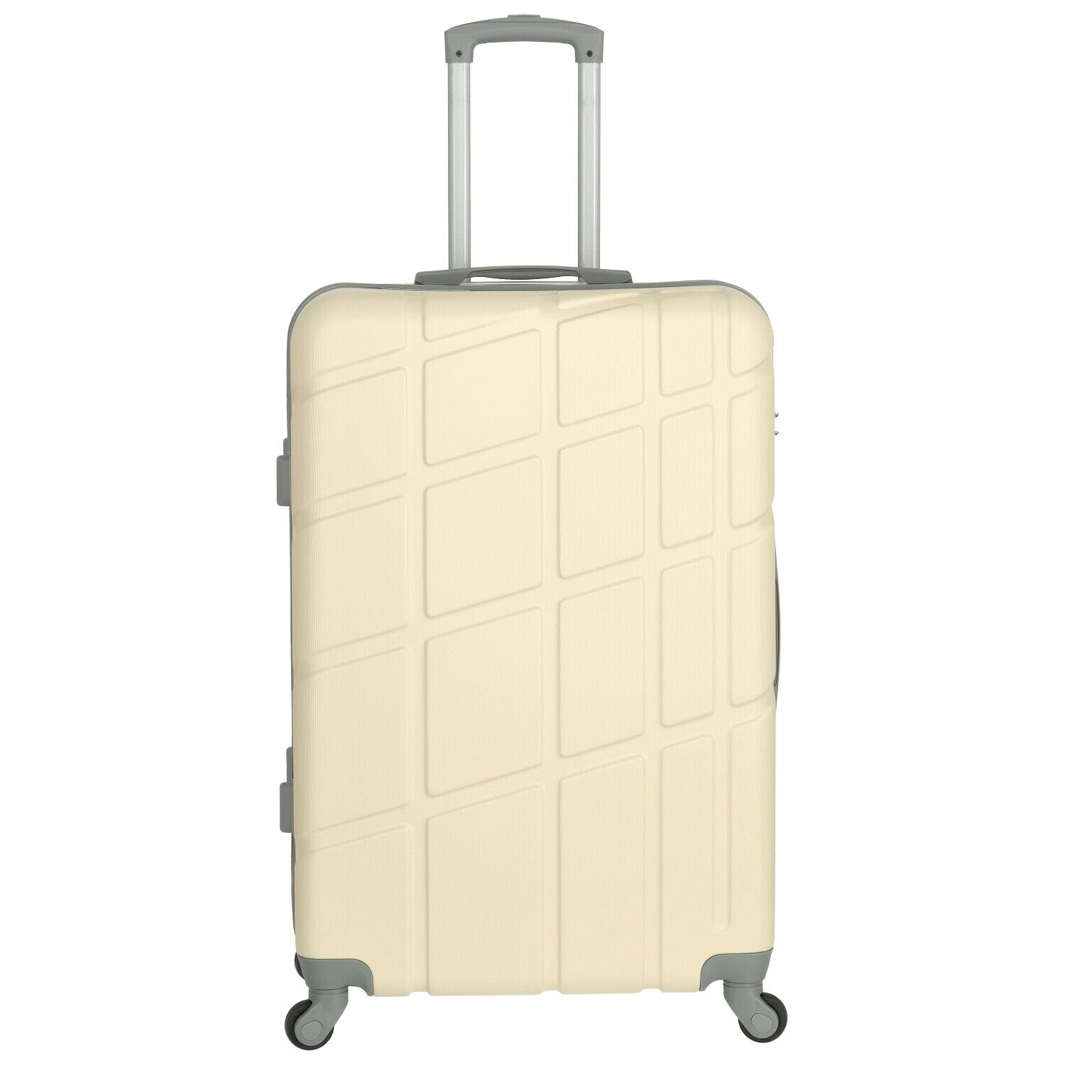 Cestovní plastový kufr Ormi Dakota velikost M, krémový