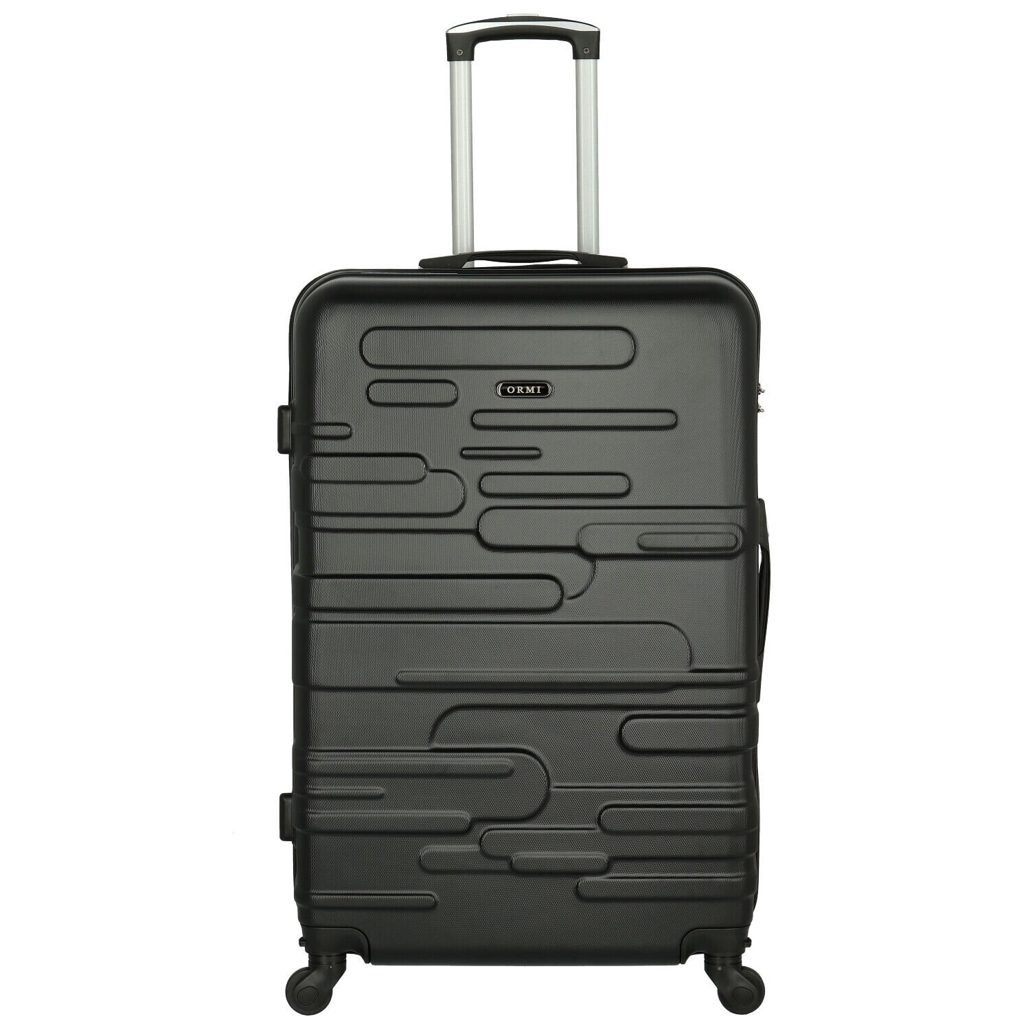 Cestovní plastový kufr Ormi Basil velikost L, černý