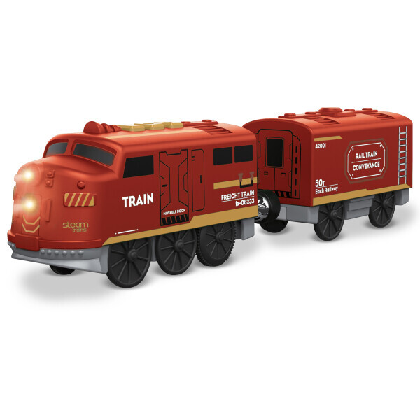 BABU vláčky - Elektrický vláček červený - set 2 ks