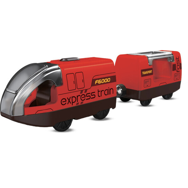 BABU vláčky - R/C Elektrický vláček červený - set 2 ks