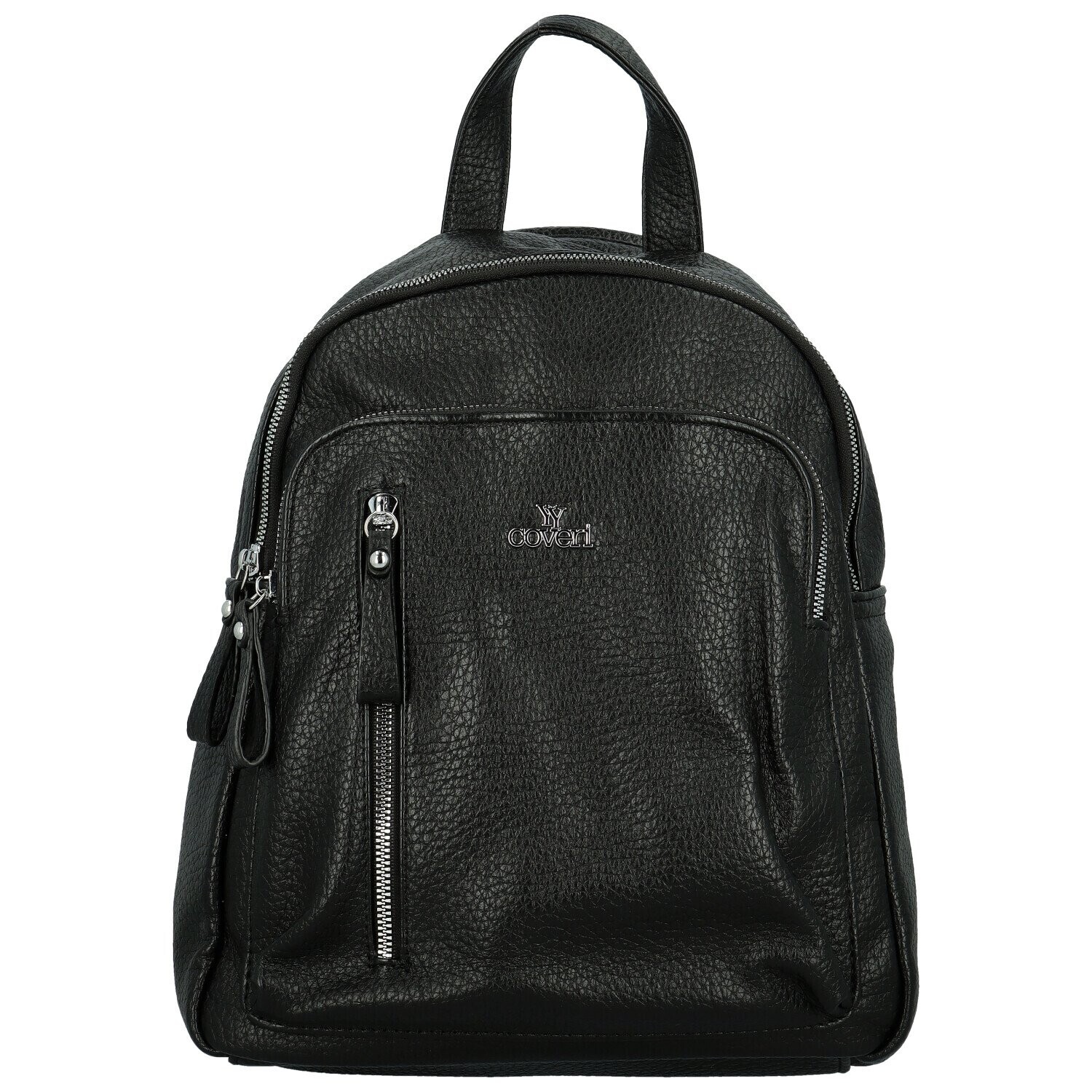 Stylový dámský koženkový kabelko-batoh Sellens, černý