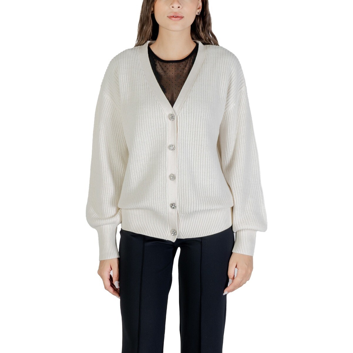 Guess  LS VN JAMIE CARDI SWTR W5YR06 Z3OO0  Bílá