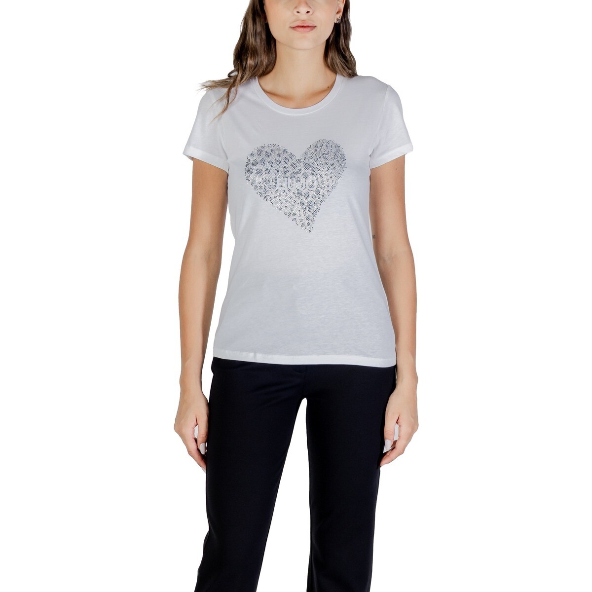 Liu Jo  ECS T-SHIRT MODA M/C UF5264 JS923  Bílá