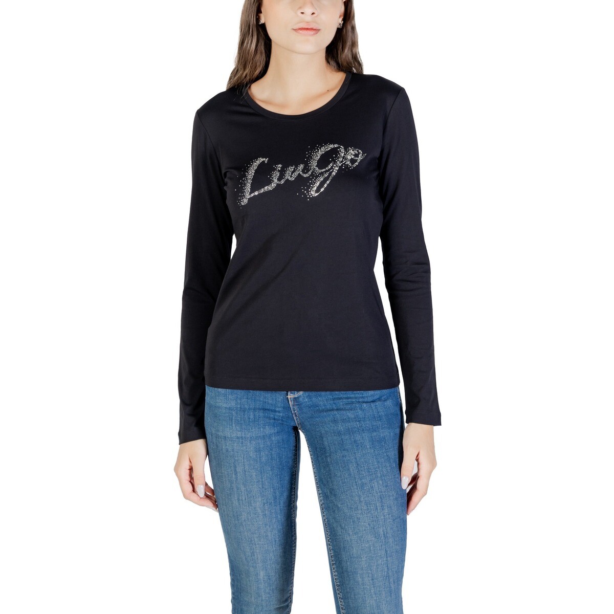 Liu Jo  ECS T-SHIRT MODA M/L UF5283 JS923  Černá