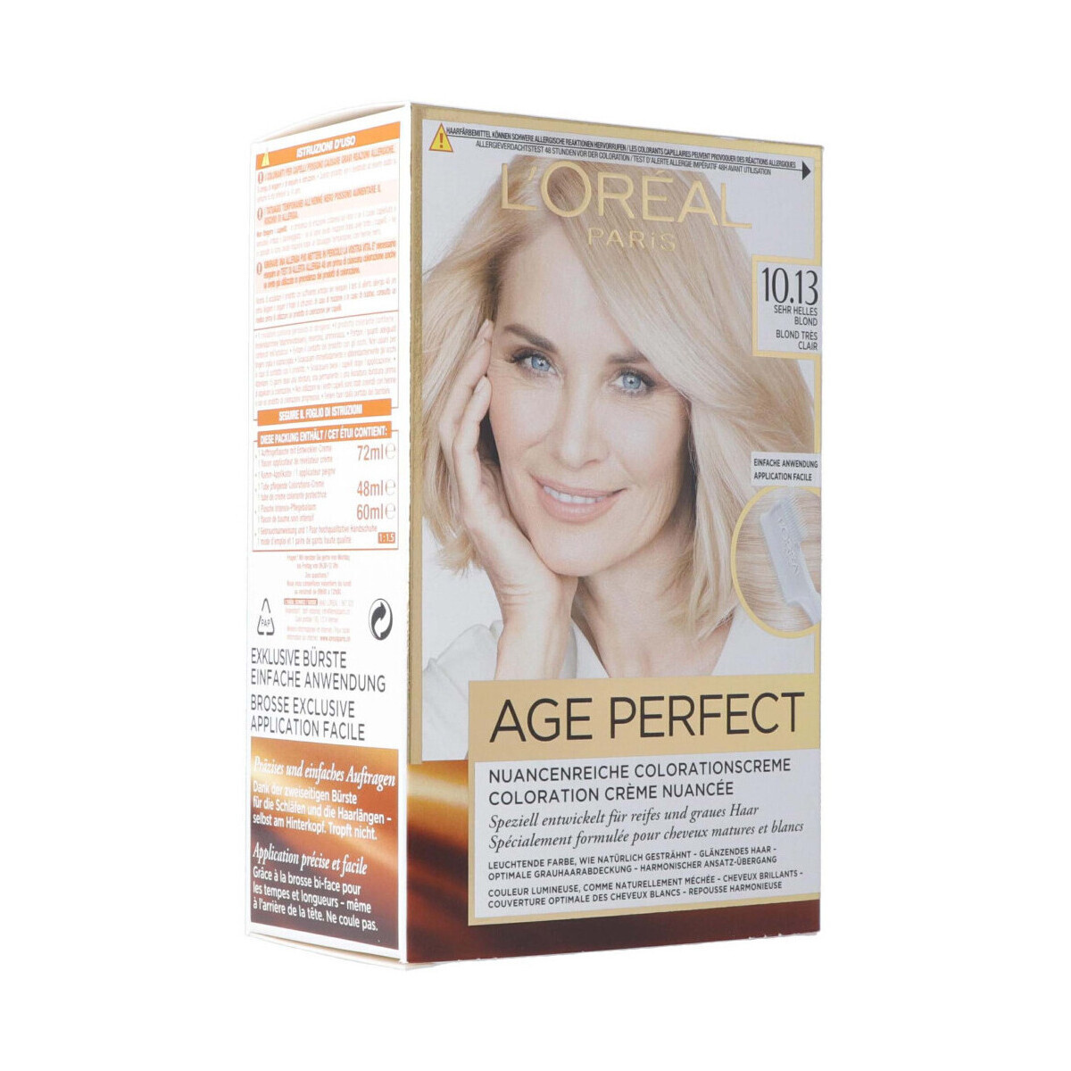 L'oréal  Age Perfect Toned Cream Hair Color - 10.13 Blond Très C  Béžová