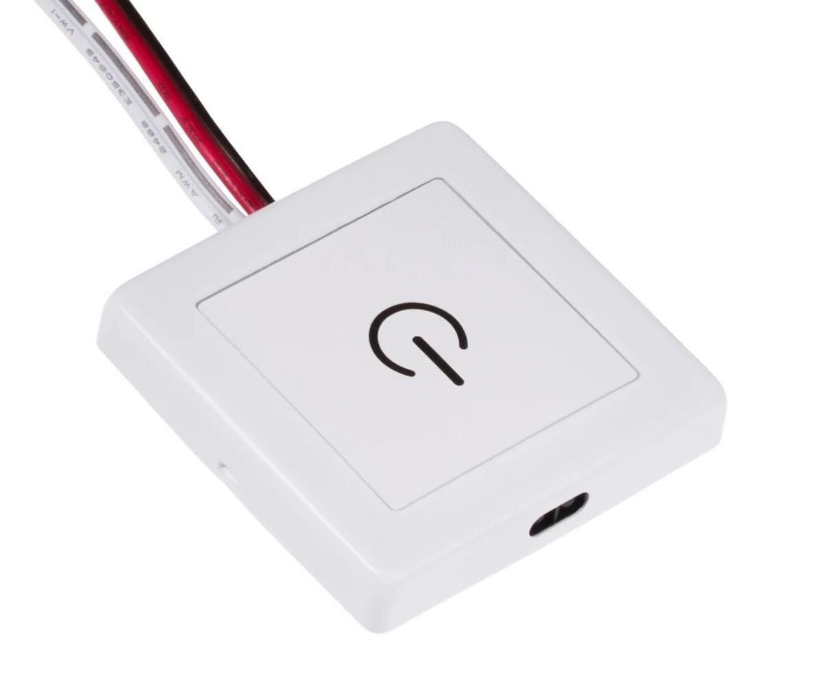 T-LED Spínač skříňový 12/24V bílý 067142