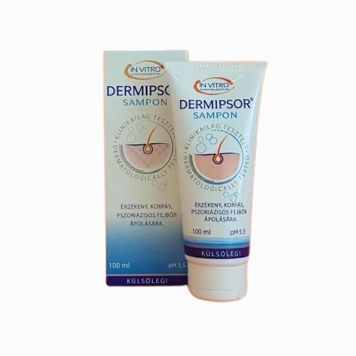 IN VITRO Dermipsor šampon - jemná péče o pokožku hlavy při psoriáze a seboroické dermatitidě - InVitro