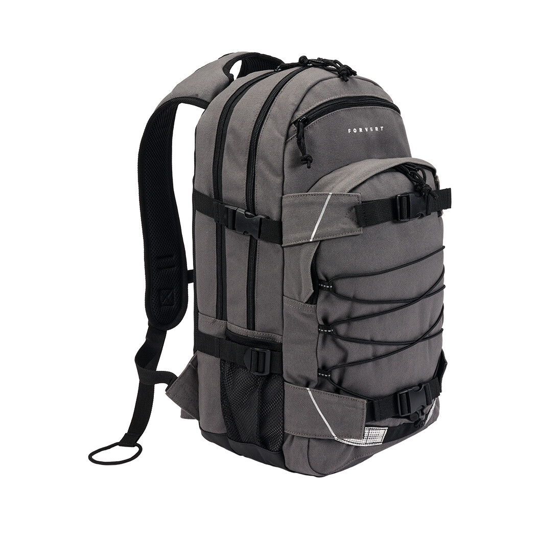 Batoh Forvert Canvas Laptop Louis 25 l - šedý