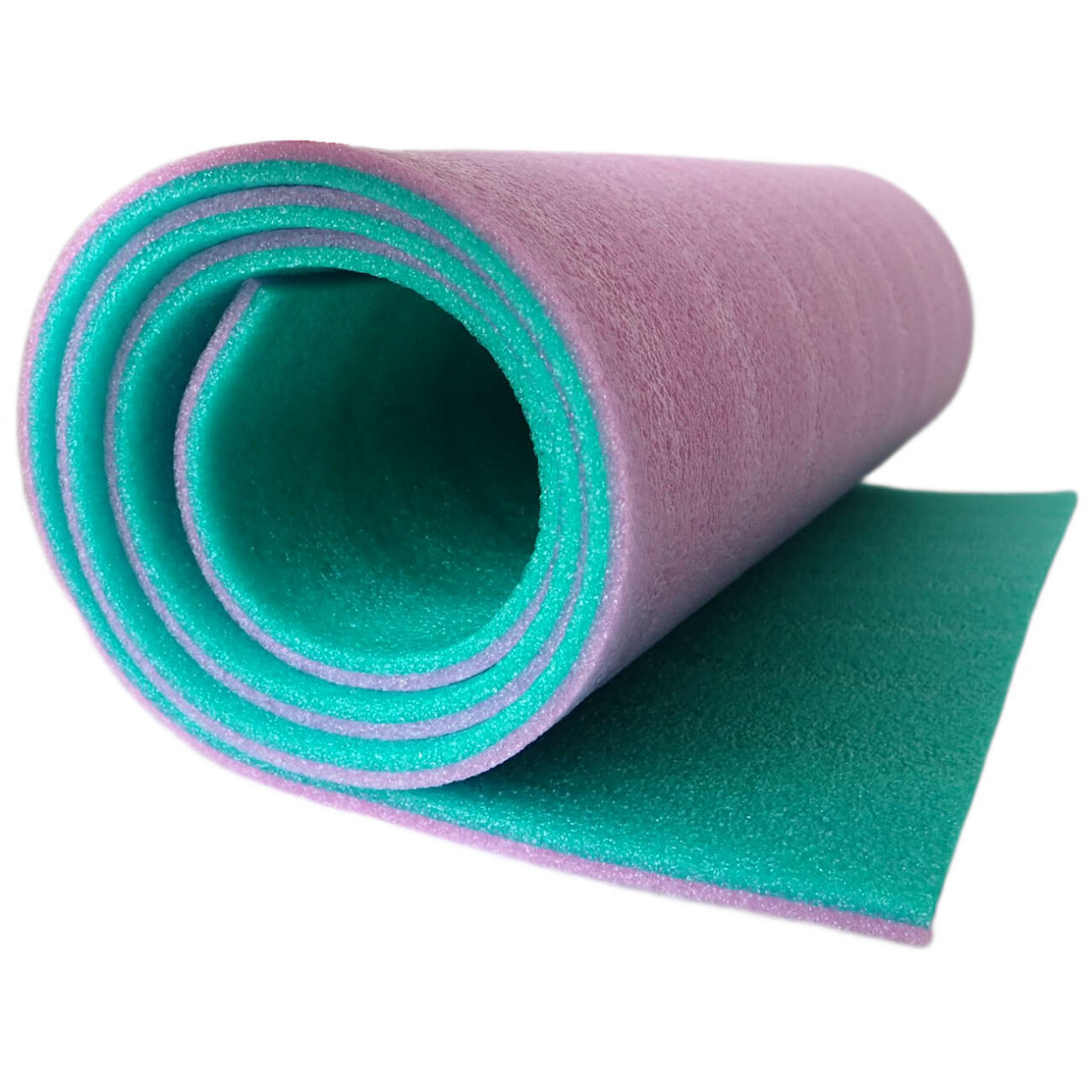 Karimatka dvouvrstvá Acra IFO 10 mm - zelená-růžová