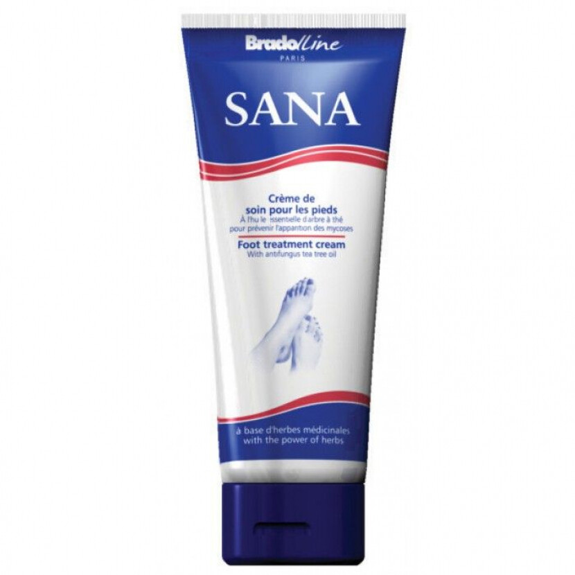 Krém na ošetření nohou s fungicidním čajovníkovým olejem Sana 100ml