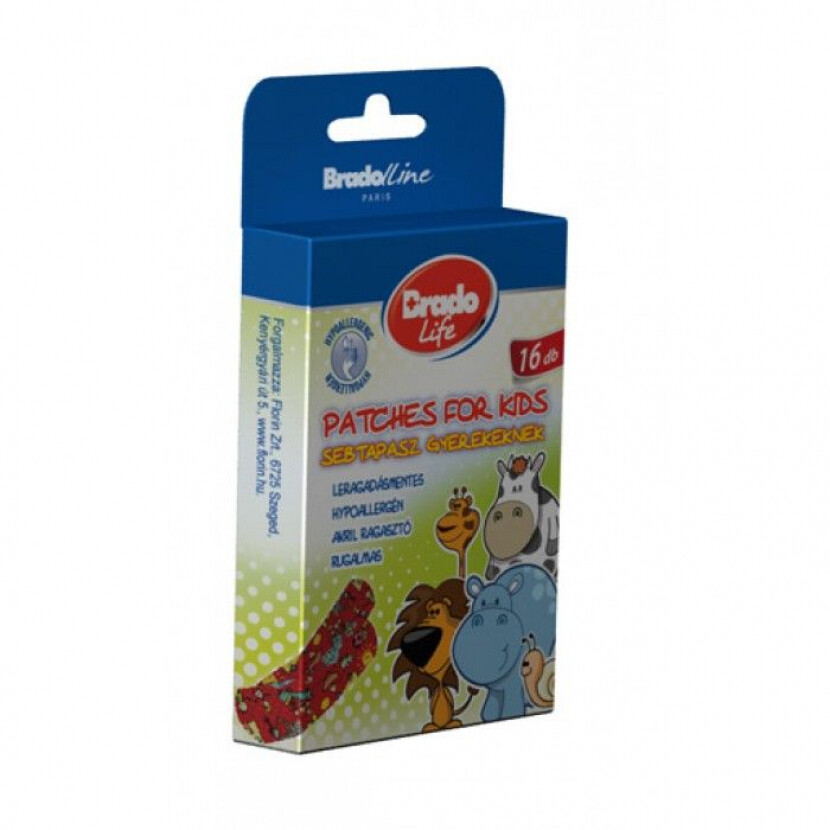 Náplasti hypoalergenní Bradolife Kids 16 ks - barevné