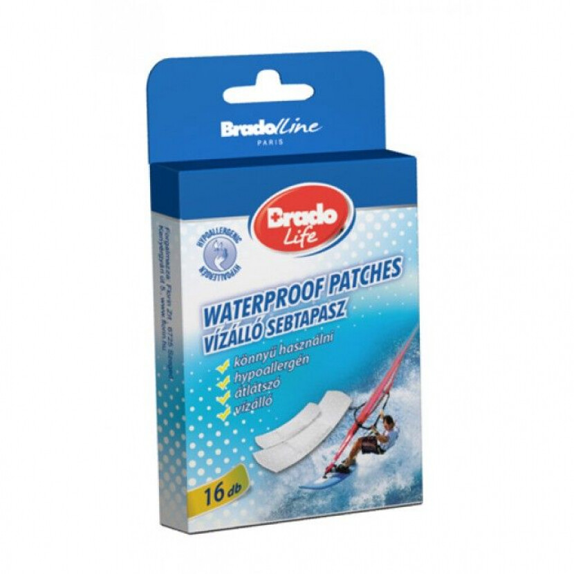 Náplasti voděodolné Bradolife 16 ks - bílé