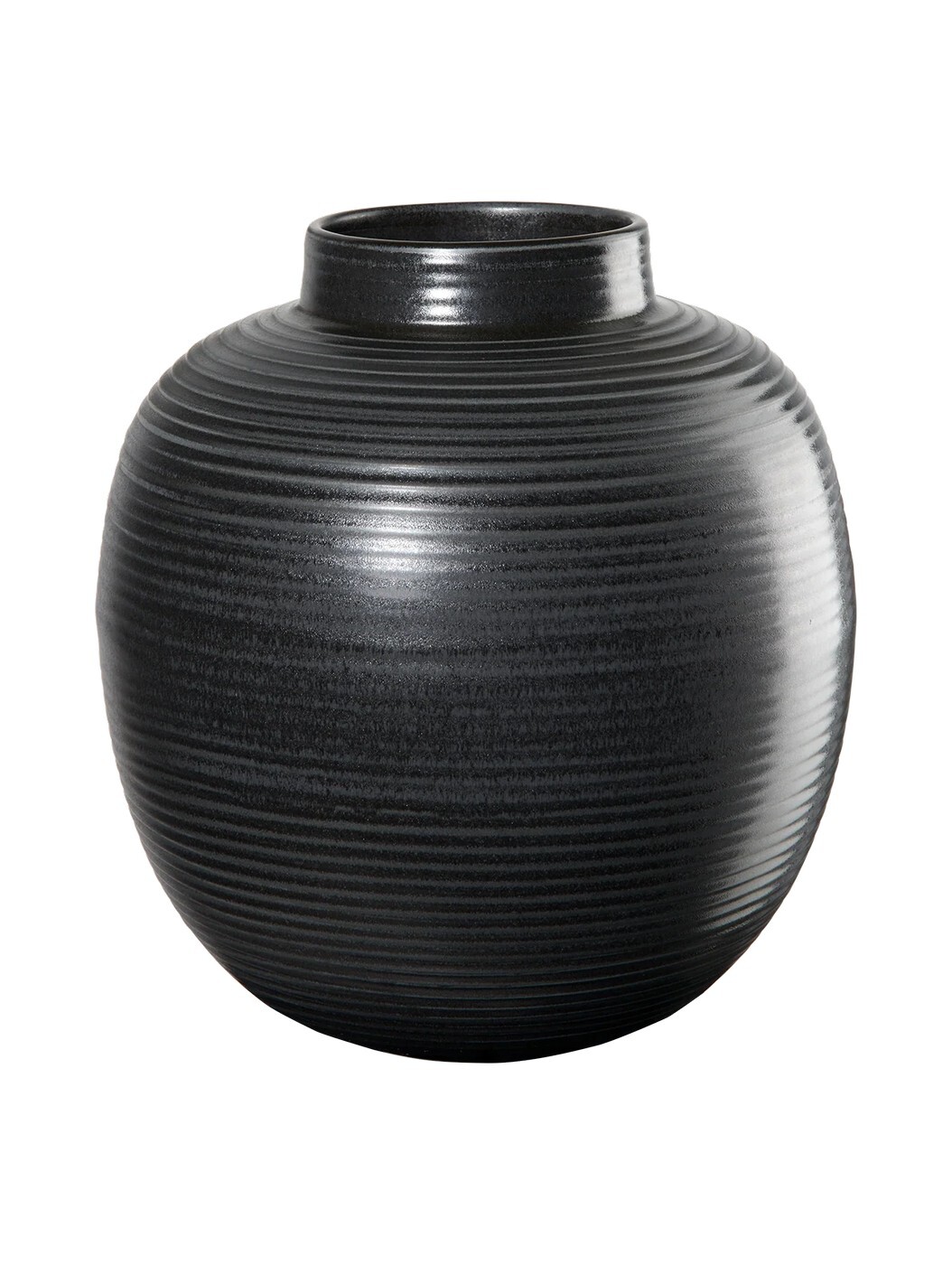 Kameninová váza výška 22 cm JAPANDI ASA Selection - černá