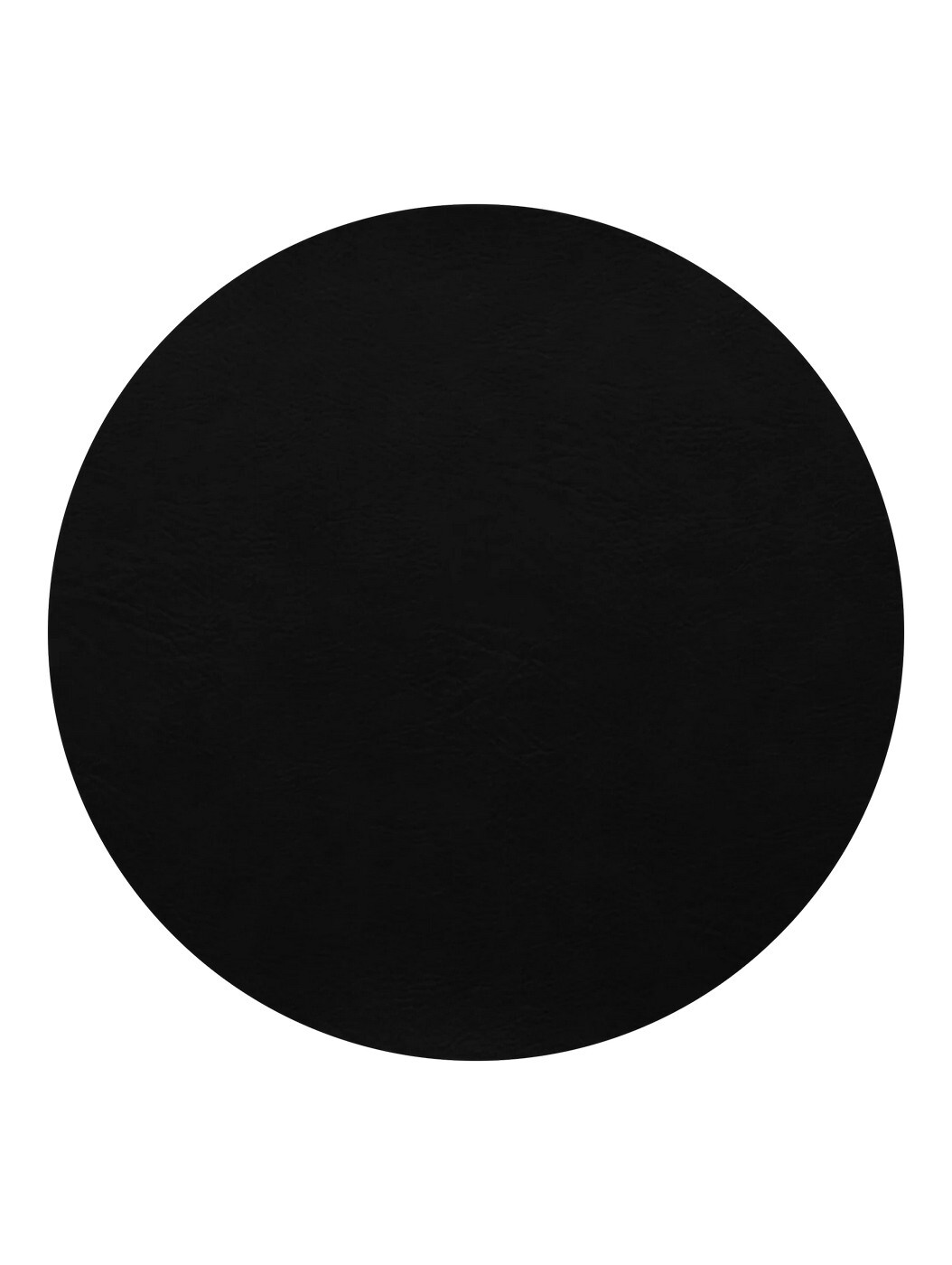 Kulaté prostírání imitace kůže průměr 38 cm VEGAN LEATHER ASA Selection - černé