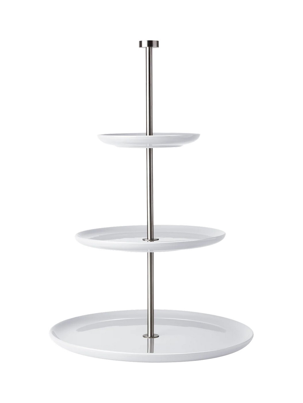 Keramický třípatrový etažér výška 47 cm GRANDE ASA Selection - bílý