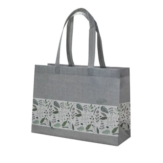 Argus Nákupní taška z netkané textilie - 34 x 25 cm - šedozelená