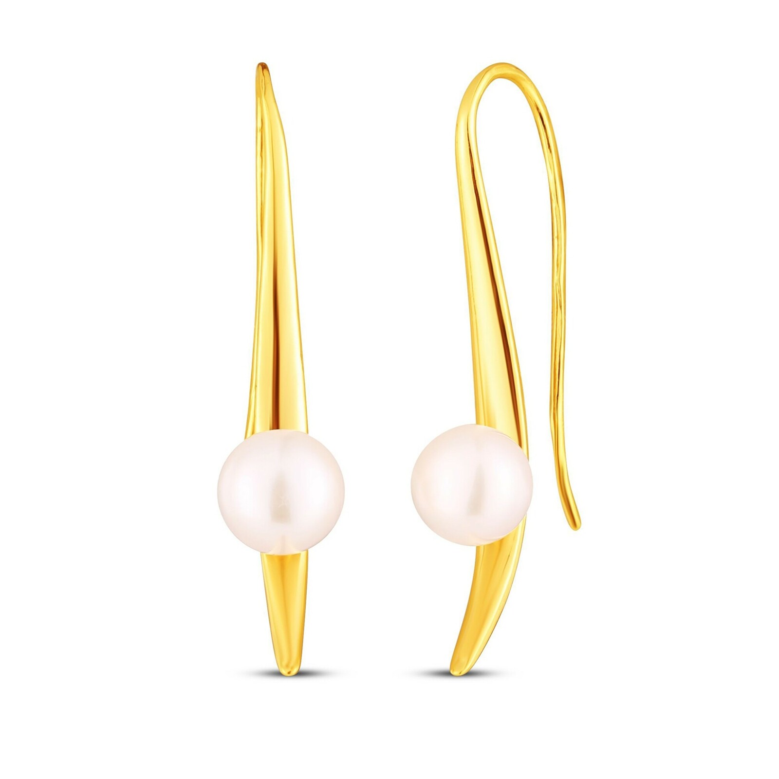 JwL Luxury Pearls Elegantní pozlacené náušnice s perlami JL0856