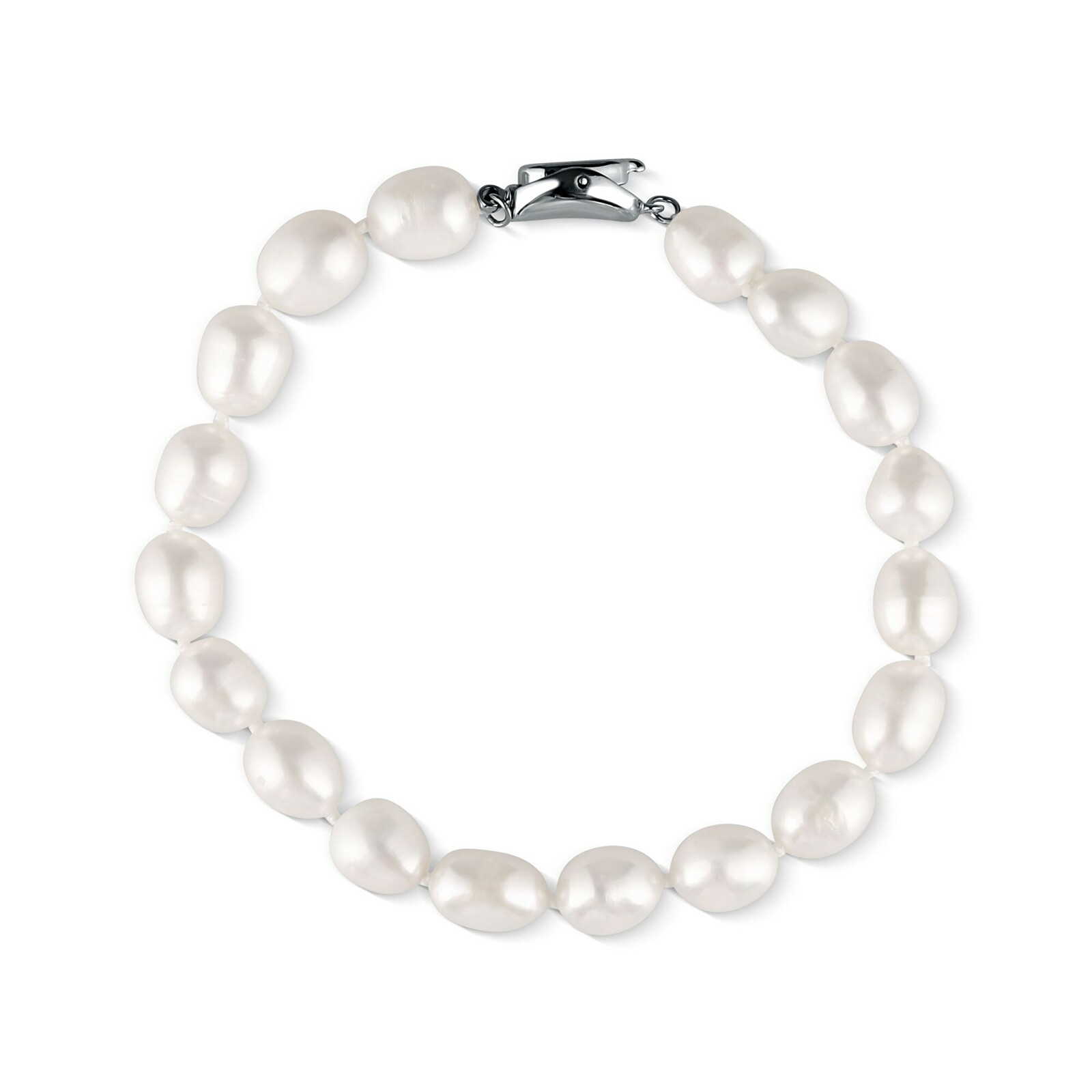 JwL Luxury Pearls Něžný náramek z pravých rýžových perel JL0865