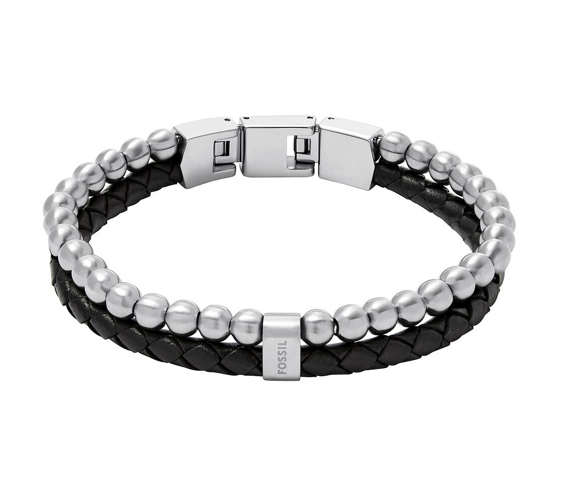 Fossil Stylový dvojitý náramek pro muže JF04855040