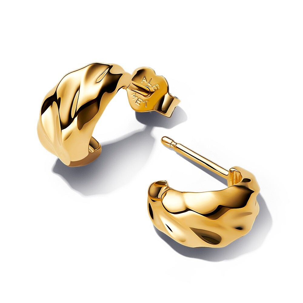 Pandora Pozlacené visací náušnice Essence Shine 263873C00