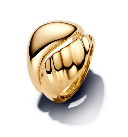 Pandora Set pozlacených prstenů Shine Essence 163832C00 54 mm