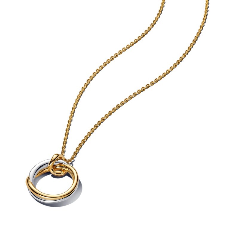 Pandora Elegantní bicolor náhrdelník Shine Essence 363882C00 45 cm