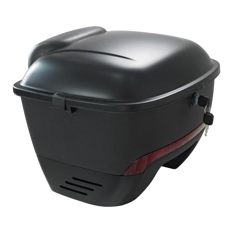 RACCEWAY Zadní kufr s nosičem k elektroskútru Pařez černý