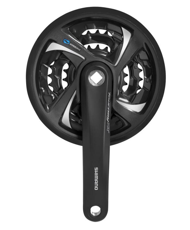 SHIMANO Kliky FCTX801 48/38/28 černé 170+kryt