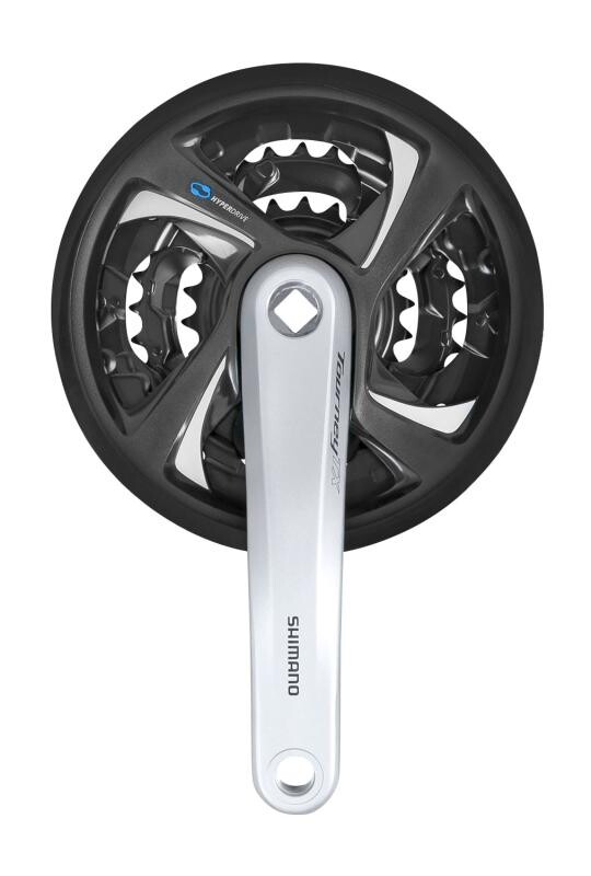 SHIMANO Kliky FCTX801 48/38/28 stříbrné 170+kryt