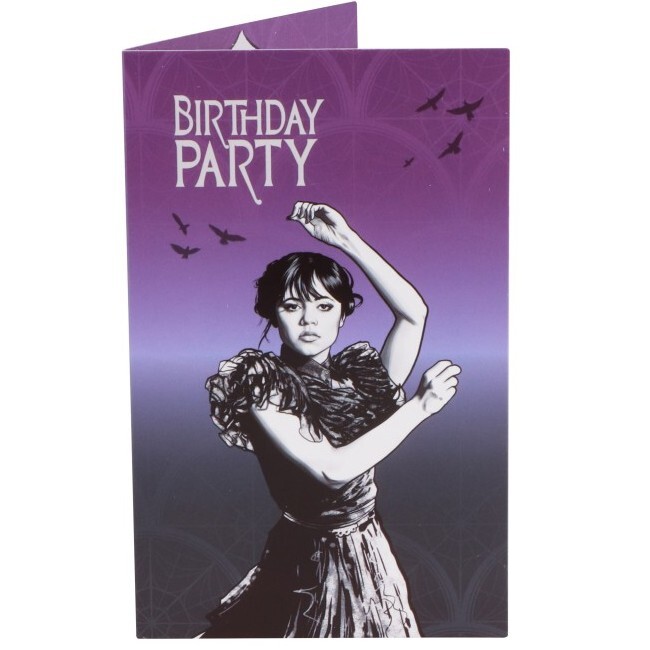 Pozvánky narozeninové Wednesday 8ks