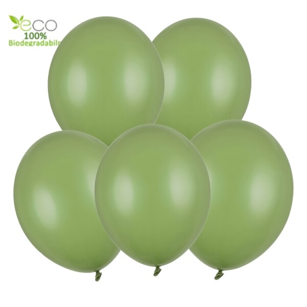 Balonky olivově zelene 5ks 30 cm