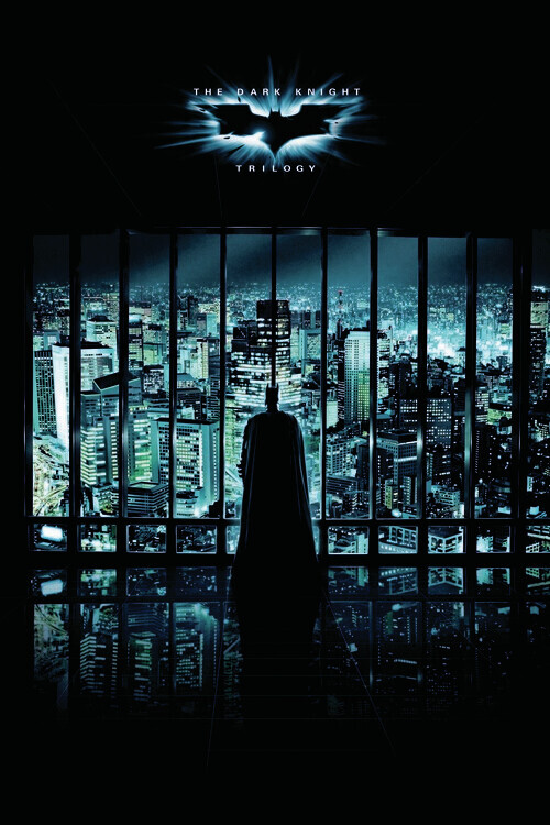 Europosters Plakát, Obraz - The Dark Knight Trilogy - Night City, 26.7 × 40 cm