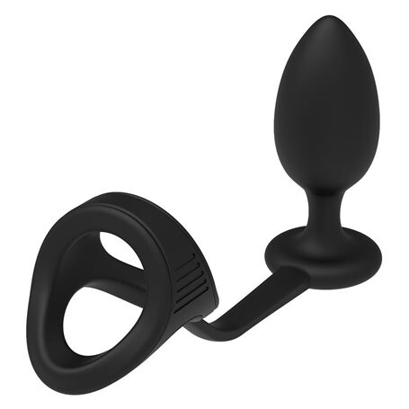 Anální kolík s kroužkem RAMROD COCKSTRAP with Anal Plug Dream Toys