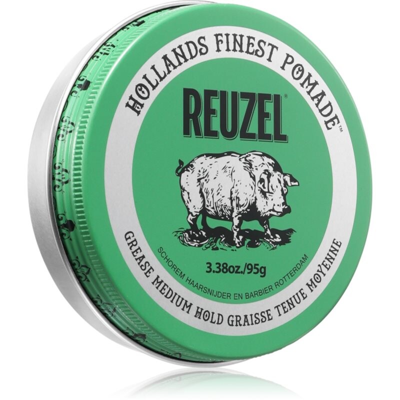 Reuzel Green Grease Medium Hold pomáda na vlasy 95 g