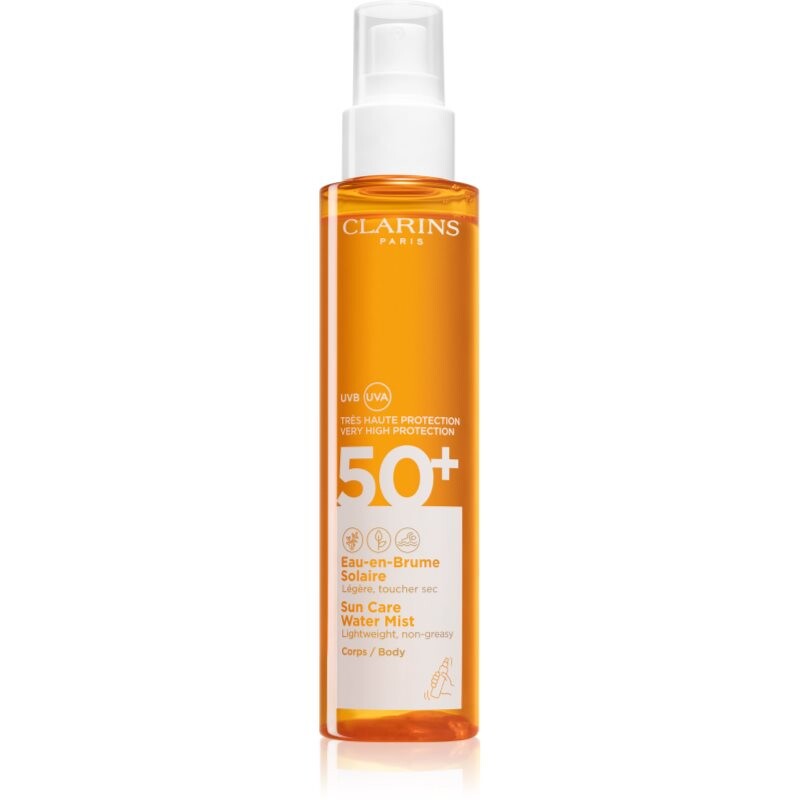 Clarins Sun Care Water Mist transparentní mlha na opalování SPF 50+ 150 ml