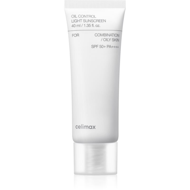 celimax Oil Control Light Sunscreen krém na opalování SPF 50+ pro mastnou a smíšenou pleť 40 ml