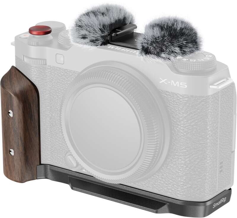 SmallRig L-Shape Mount Plate with Wooden Handle for FUJIFILM X-M5 5260 5260