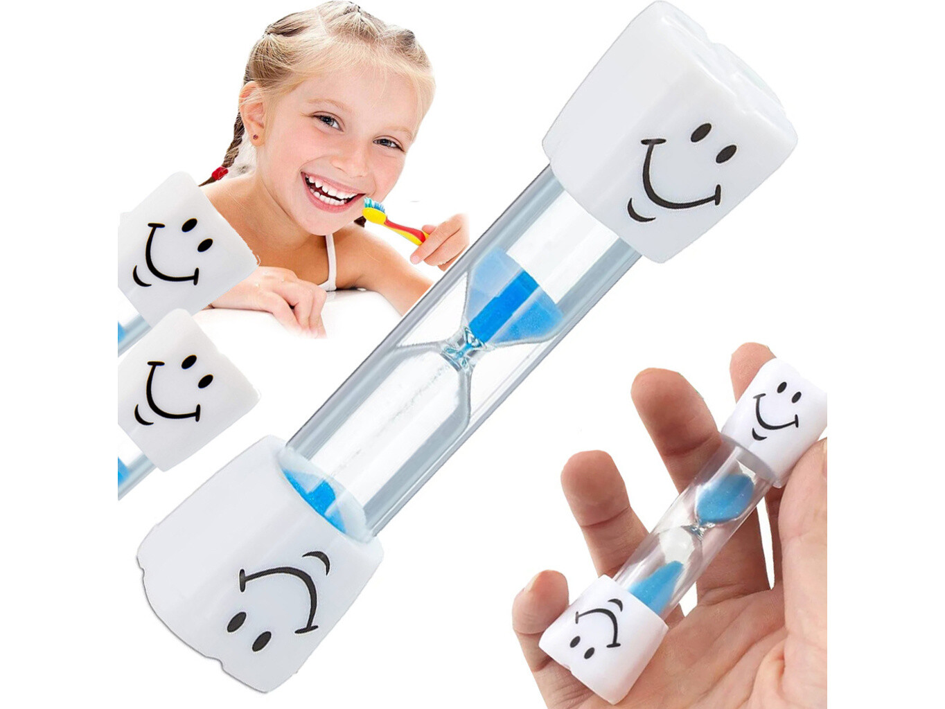 VERK Přesýpací hodiny na čištění zubů 3min