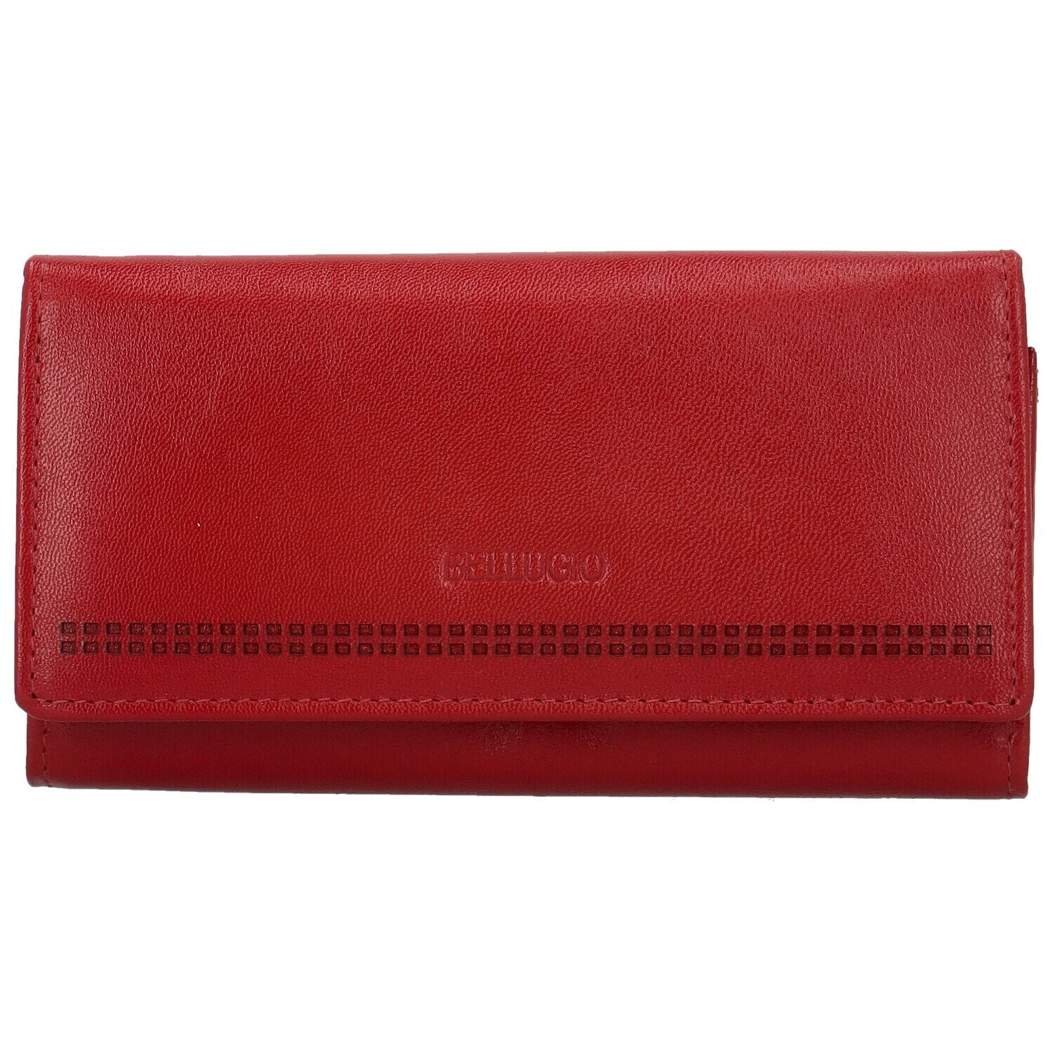 Trendy dámská kožená peněženka Bellugio Tryfon, červená