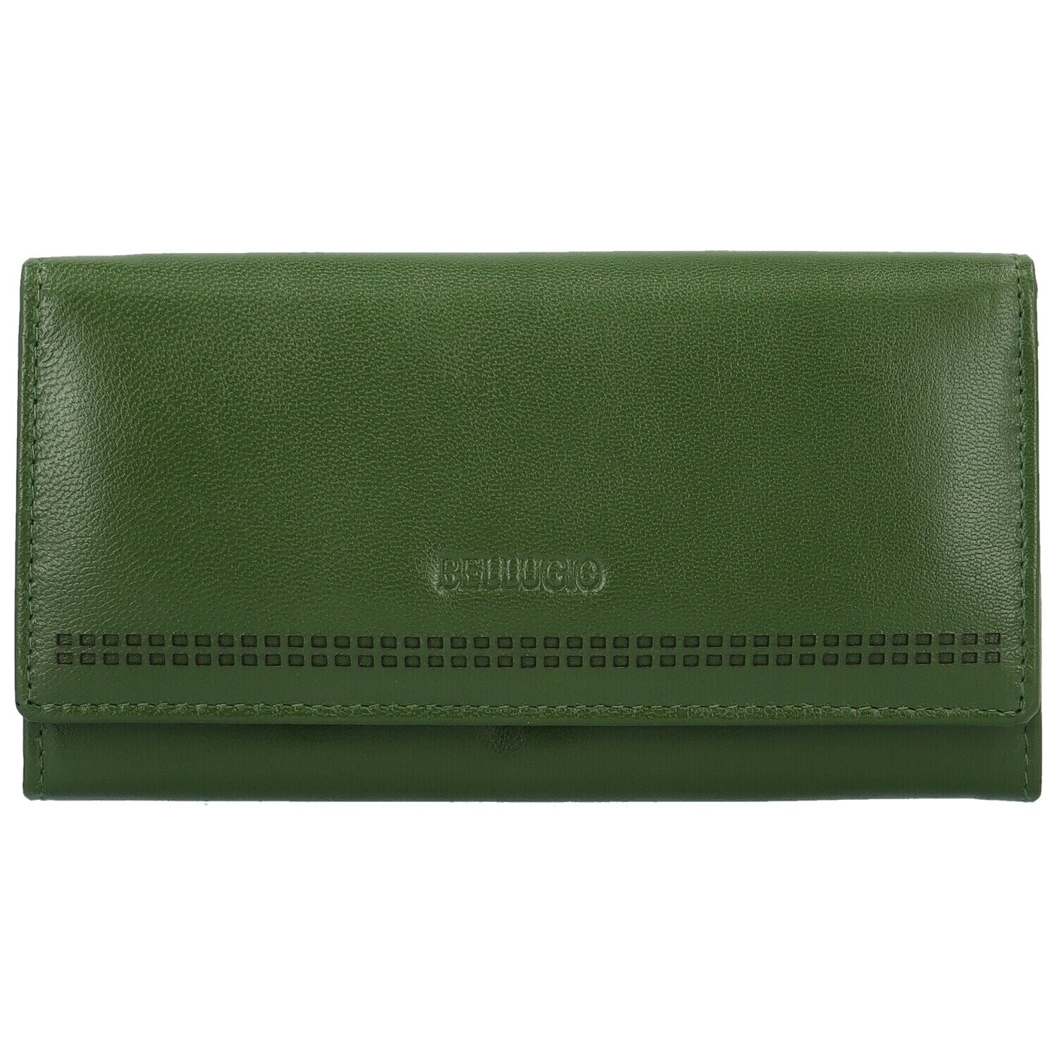 Trendy dámská kožená peněženka Bellugio Tryfon, zelená