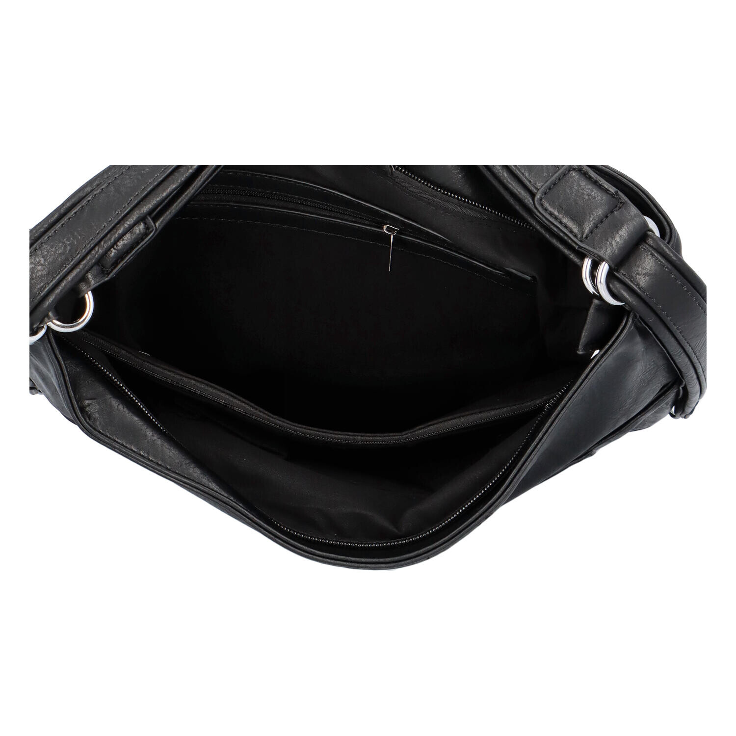 Dámská koženková kabelka/batoh Basilidee, černá