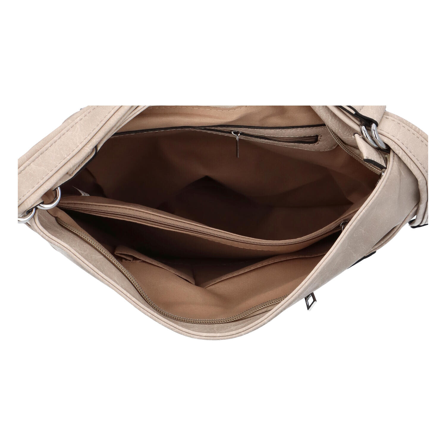 Dámská koženková kabelka/batoh Basilidee, béžová