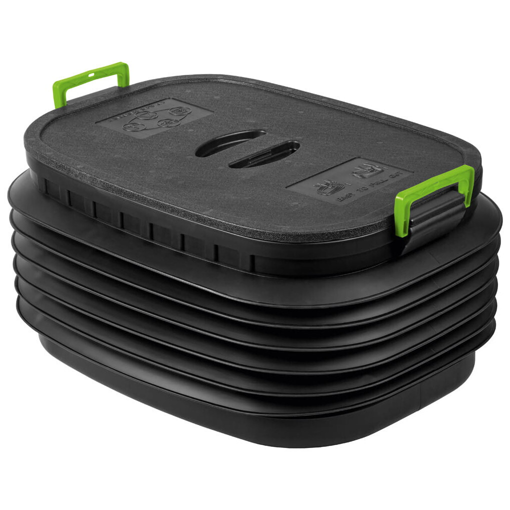 Skládací box s víkem Yolco CP60 Barva: černá/zelená